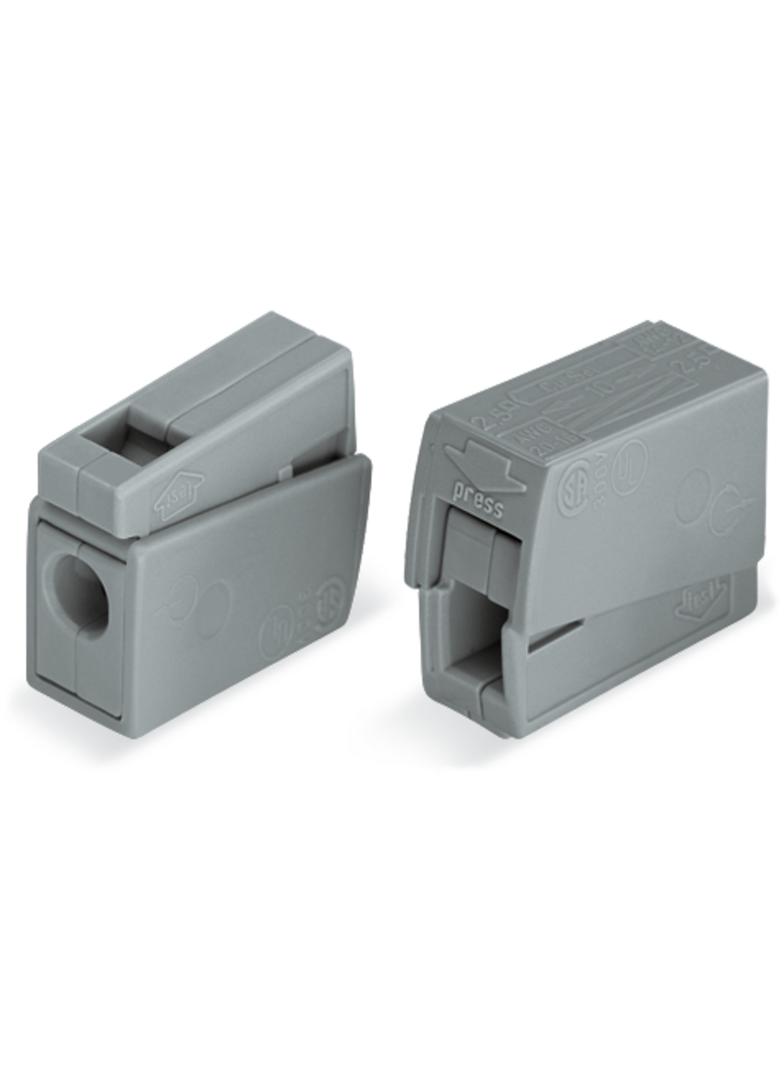 Szybkozłączka oświetleniowa 2x 1‑2,5mm2 jasnoszara 224‑101 /100szt./ WAGO