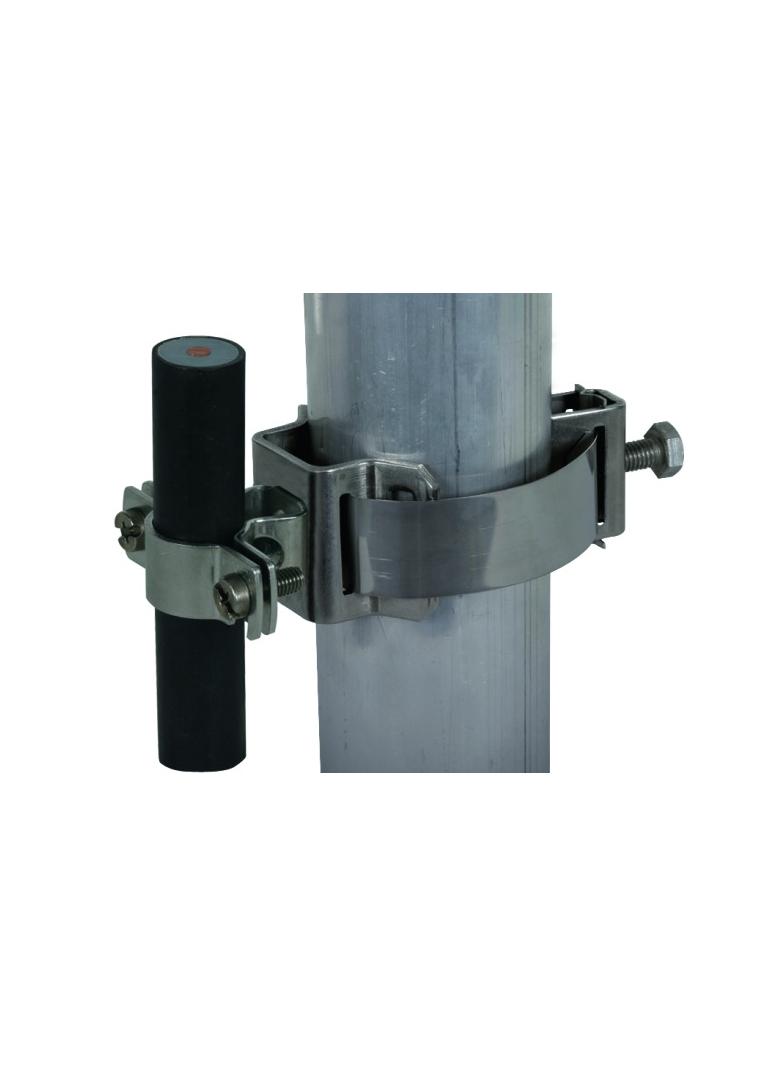 Wspornik do przewodu HVI 20 mm z obejmą taśmową, ZG-stal nierdzewna NIRO