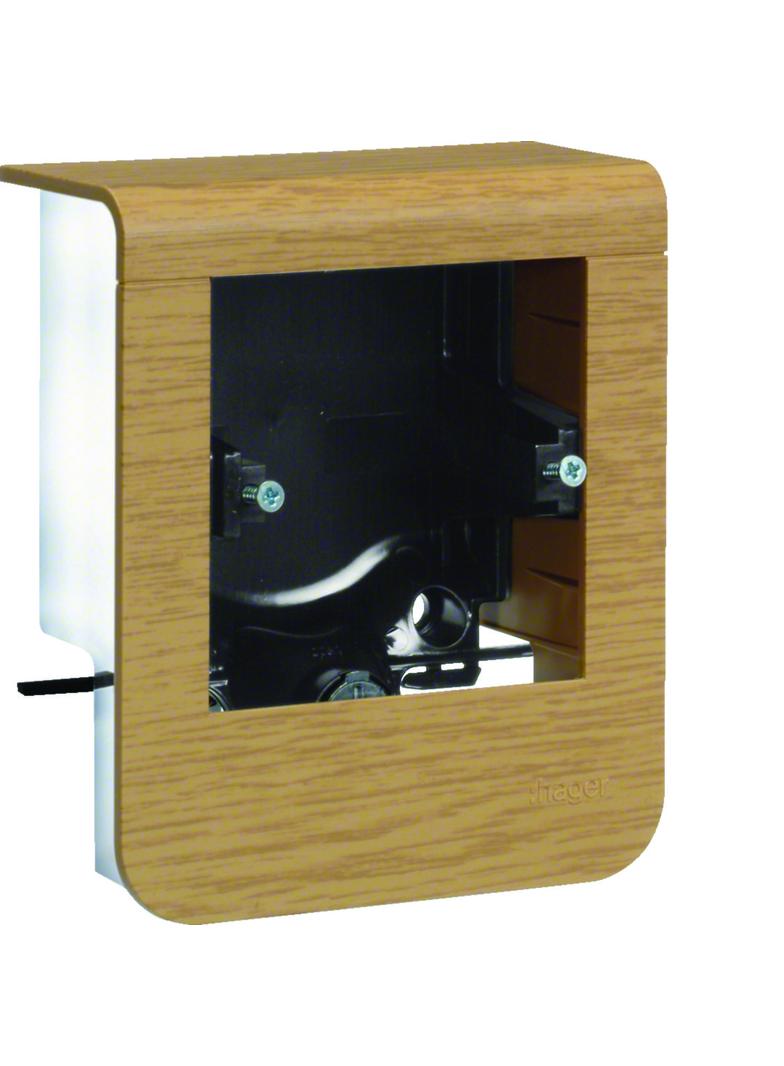 tehalit.SL Pusty nośnik urządzeń 20x55 fi60 dąb SL20055901D5 HAGER