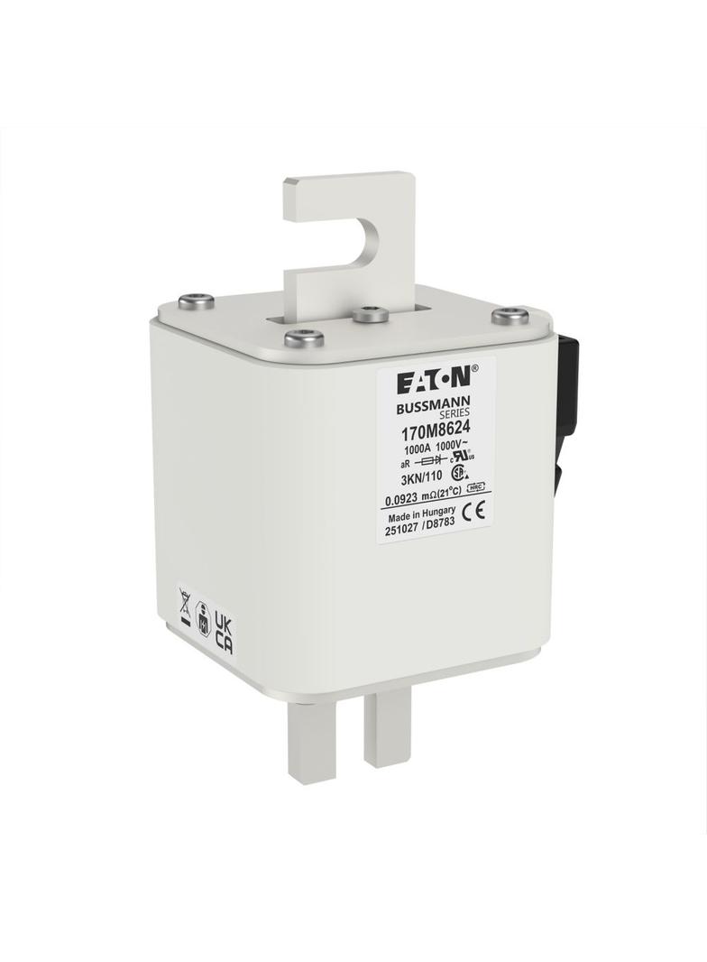 1000A 1000V 3KN/110 aR INDICATOR FUSE Wkładka szybka 1000A AC 1000V DIN 3 74x92x138 mm aR 170M8624 E
