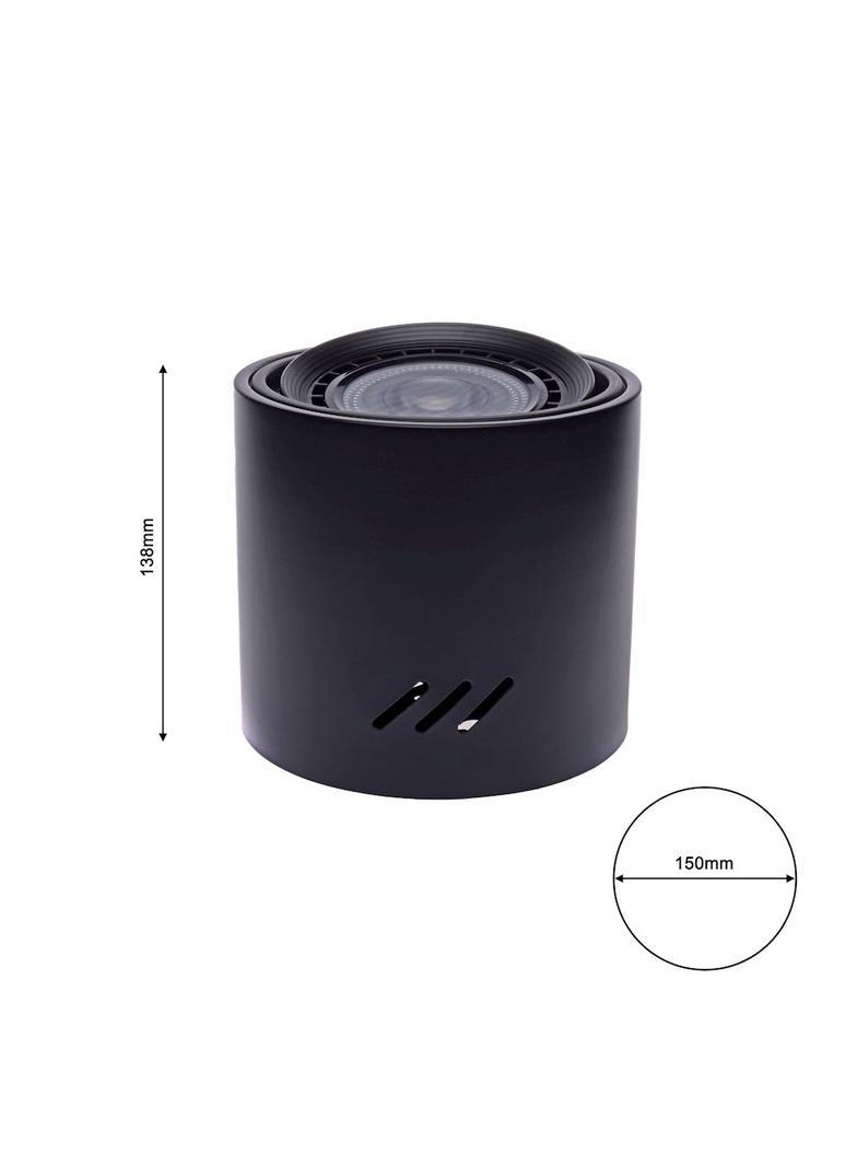 Milagro plafon techniczny Tubo Black 12W AR111 ML227