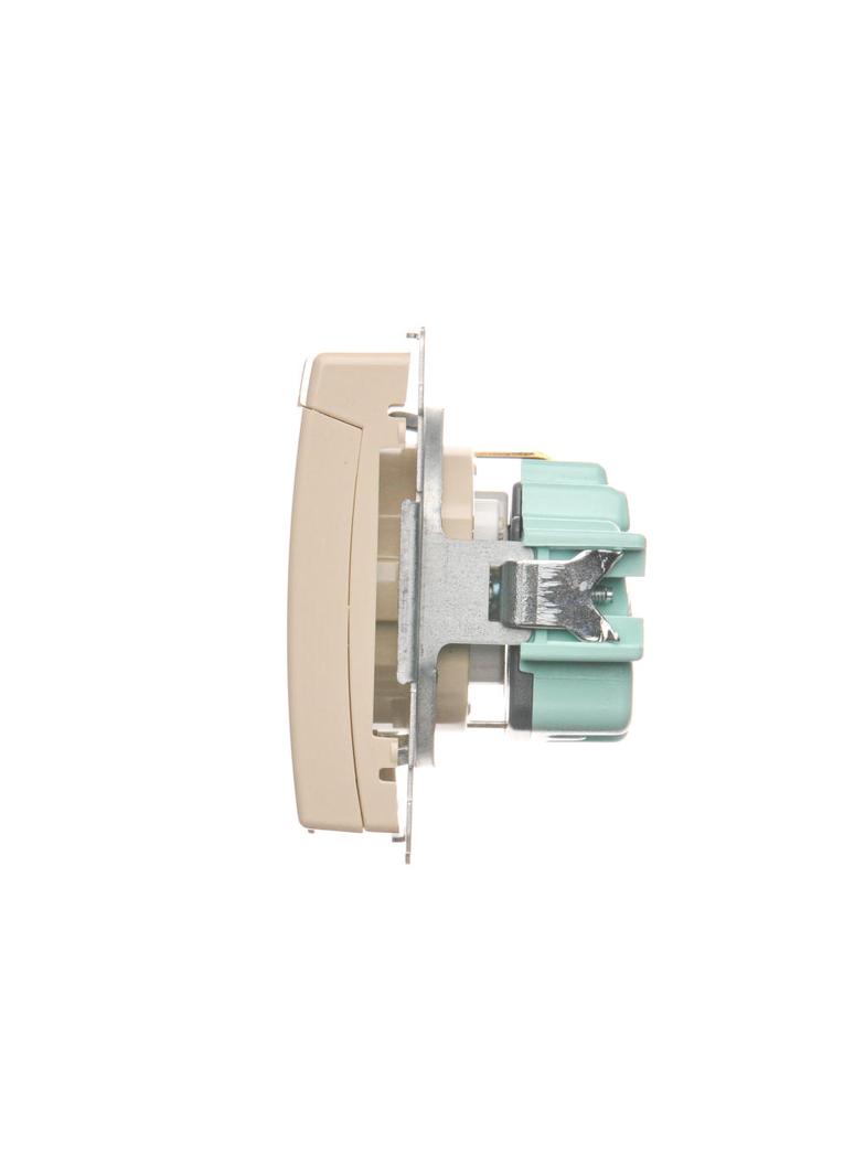 Simon Basic Gniazdo wtyczkowe Schuko do wersji IP44 z przesłonami 16A 250Vzaciski śrubowe beż BMGSZ1BZ.01/12 BMGSz1Bz.01/12 KONTAKT