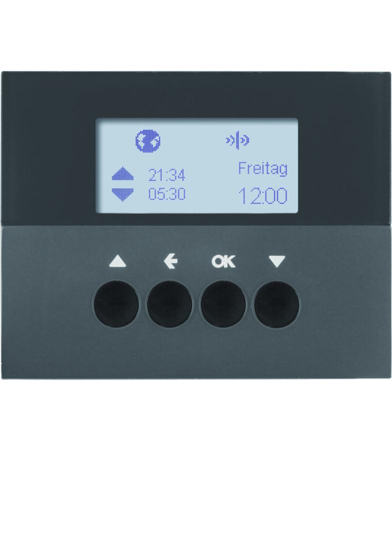 BERKER K.1 KNX RF quicklink Łącznik żaluzjowy czasowy do sterownika żaluzjowego i mechanizmu załączającego Berker.Net antracyt 85745175 HAGER