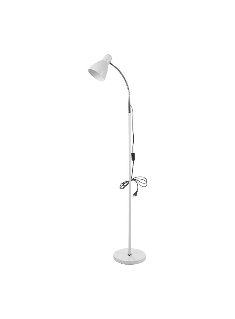 Lampa stojąca podłogowa LAR max 20W E27 155 cm biała LS-1/W ORNO