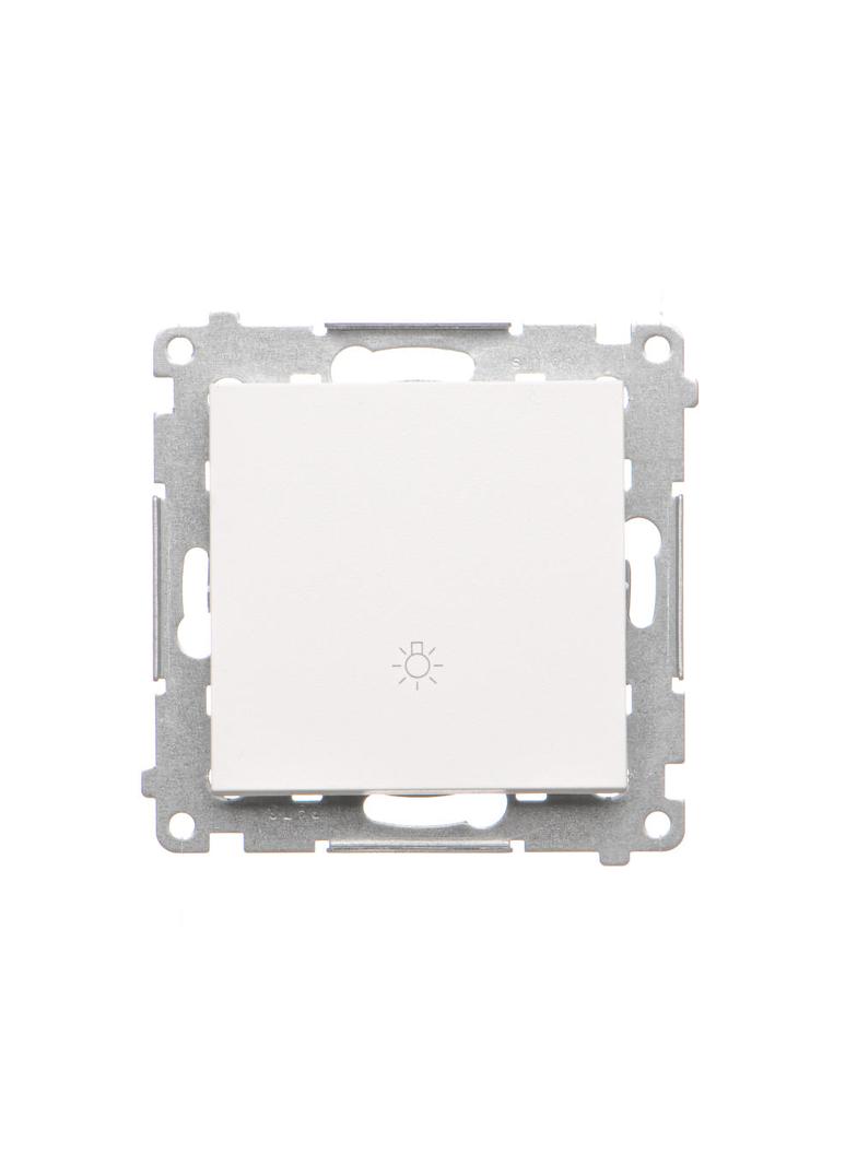 Simon 55 Przycisk zwierny /światło/ szybkozłączka Biały mat