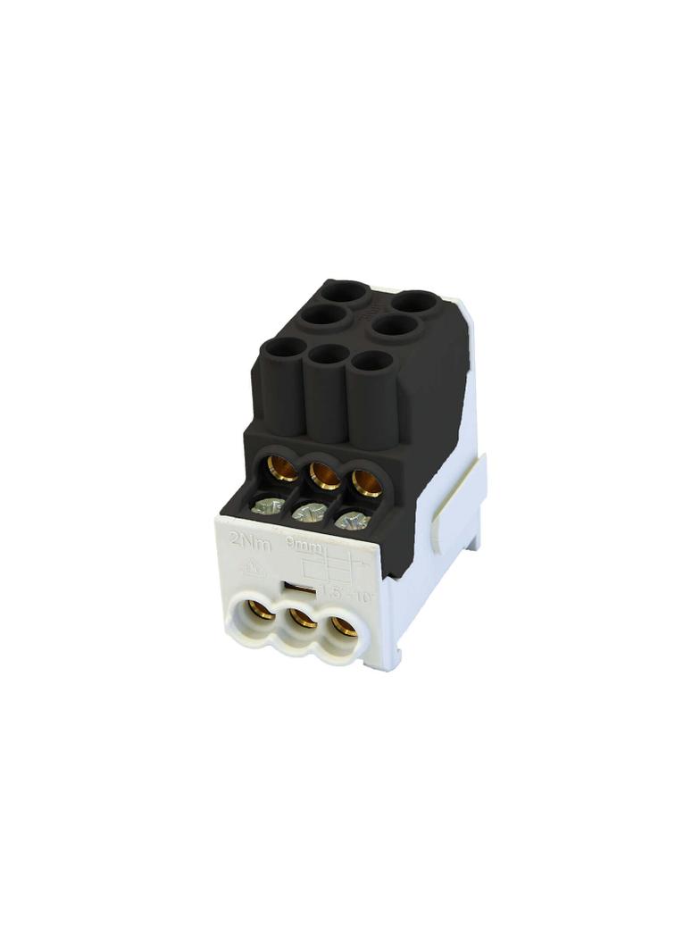 SDB 100 Blok rozdzielczy - dystrybucyjny Al/Cu 80010 SIMBLOCK czarny SIMET