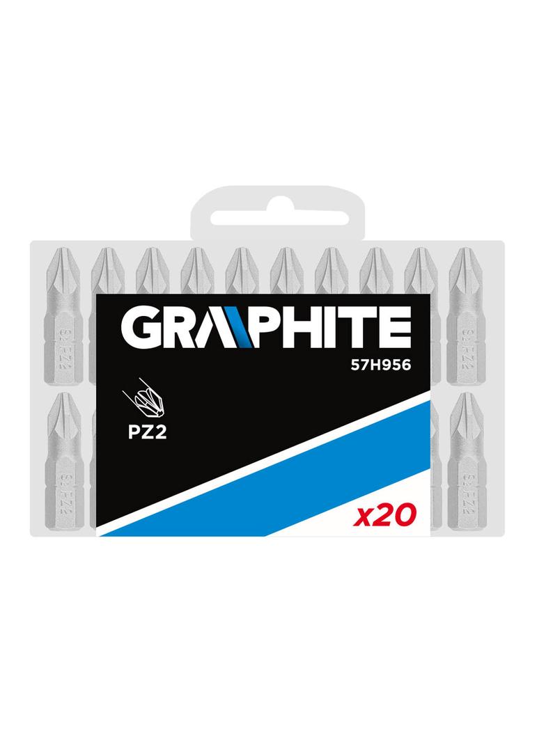 Końcówki wkrętakowe PZ2 x 25 mm, 20 szt.