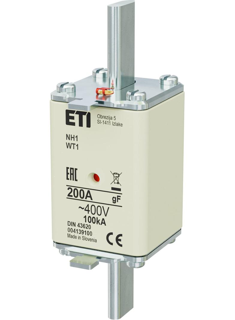 Wkładka topikowa NH szybka KOMBI NH1 gF 200A 400V 004139100 ETI