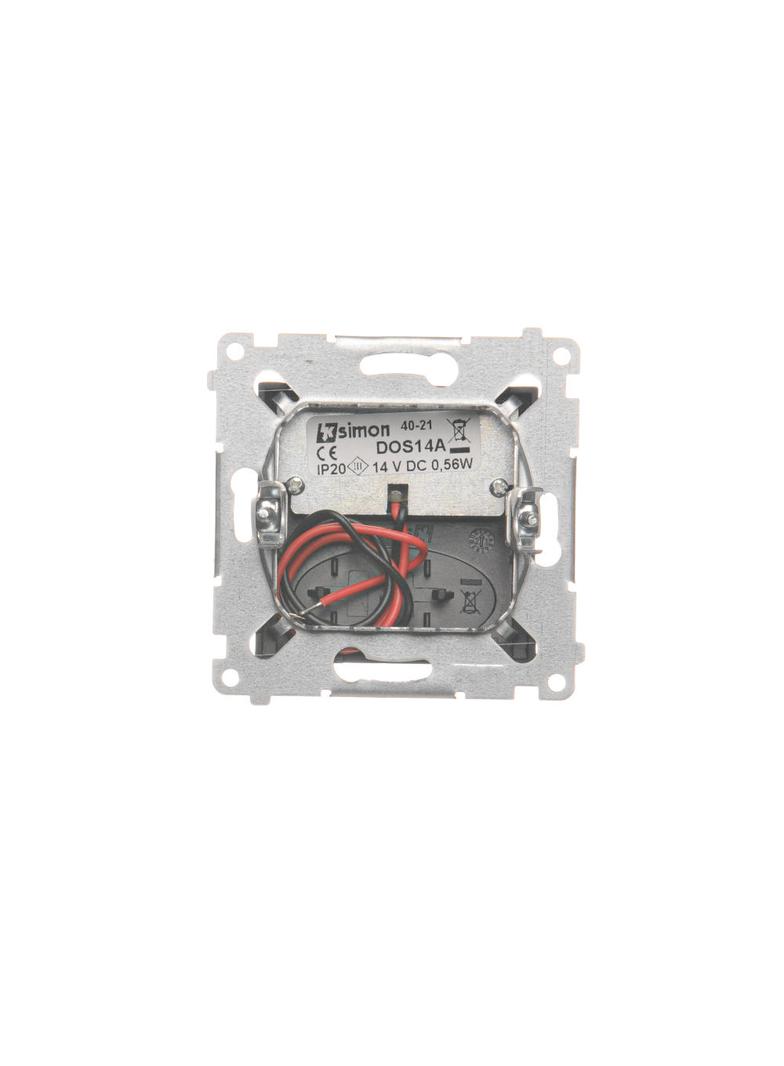 Simon 54 Oprawa oświetleniowa LED 14V DC 0.56 W białe zimne 5900 K czarny