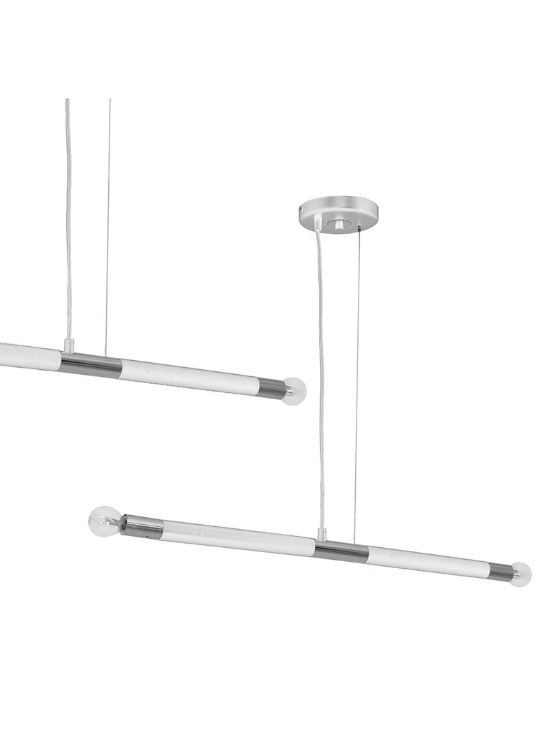 Milagro lampa wisząca Bastone 2xE14 biała/chrom MLP6566
