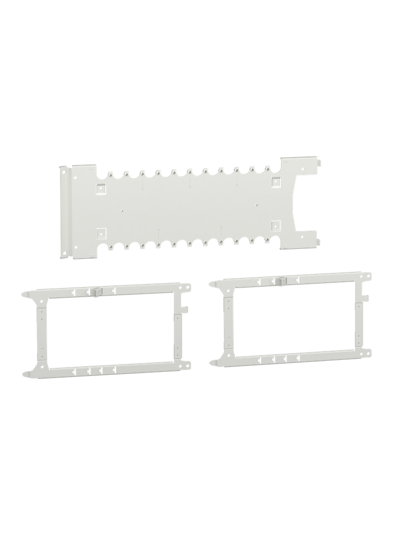 Rozdzielnice PrismaSet, płyta montażowa Prisma P do 3–4 montowanych pionowo aparatów wysuwnych NSX25