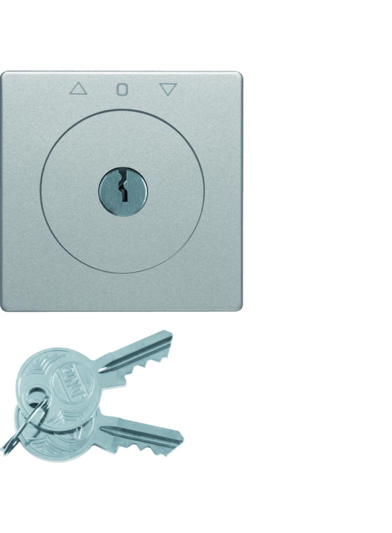 Q.x Płytka czołowa z kluczem do łącznika żaluzjowego na klucz alu, aksamit