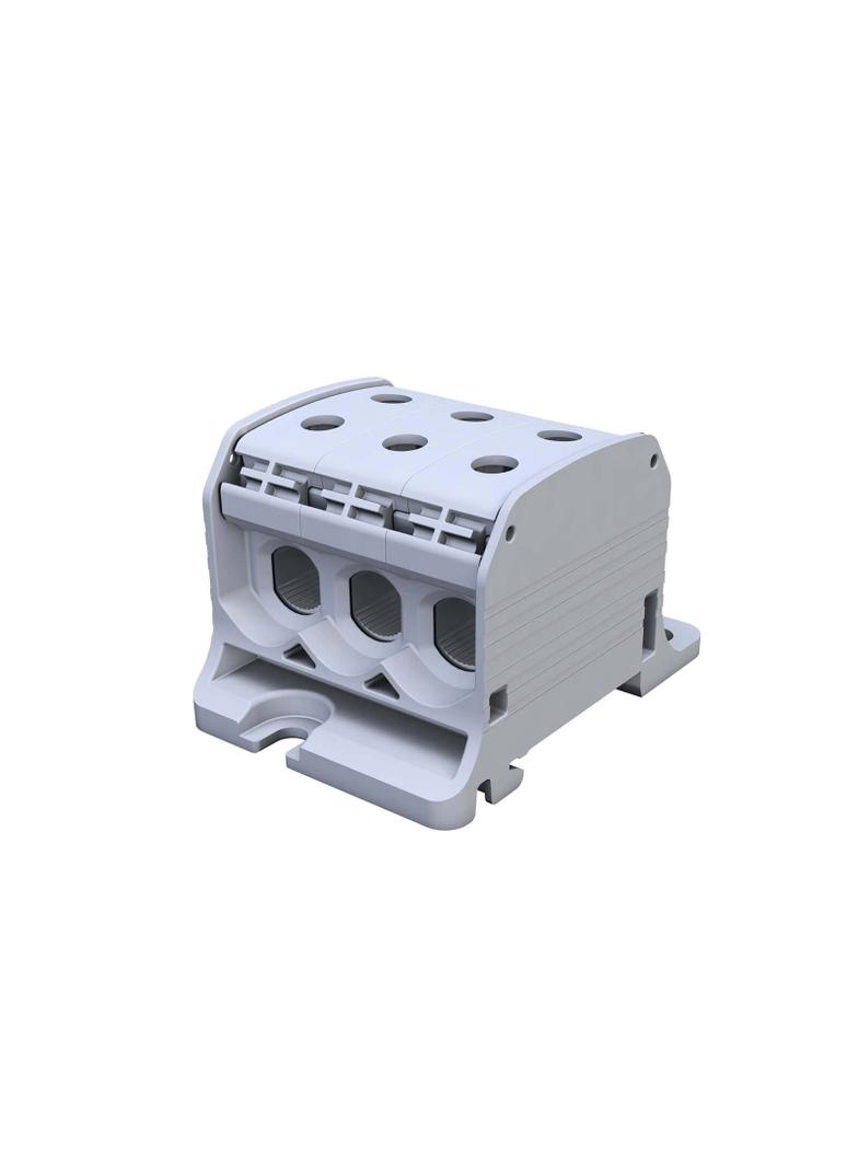 STB 50-3 Złączka szynowa gwintowa Al/Cu 87360 SIMBLOCK szary