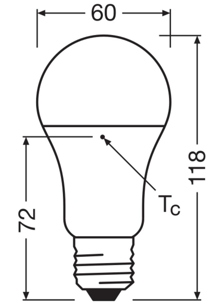 Lampa LED BASE ClassicA100 13W/840 230V plastik E27 FS3 OSRAM