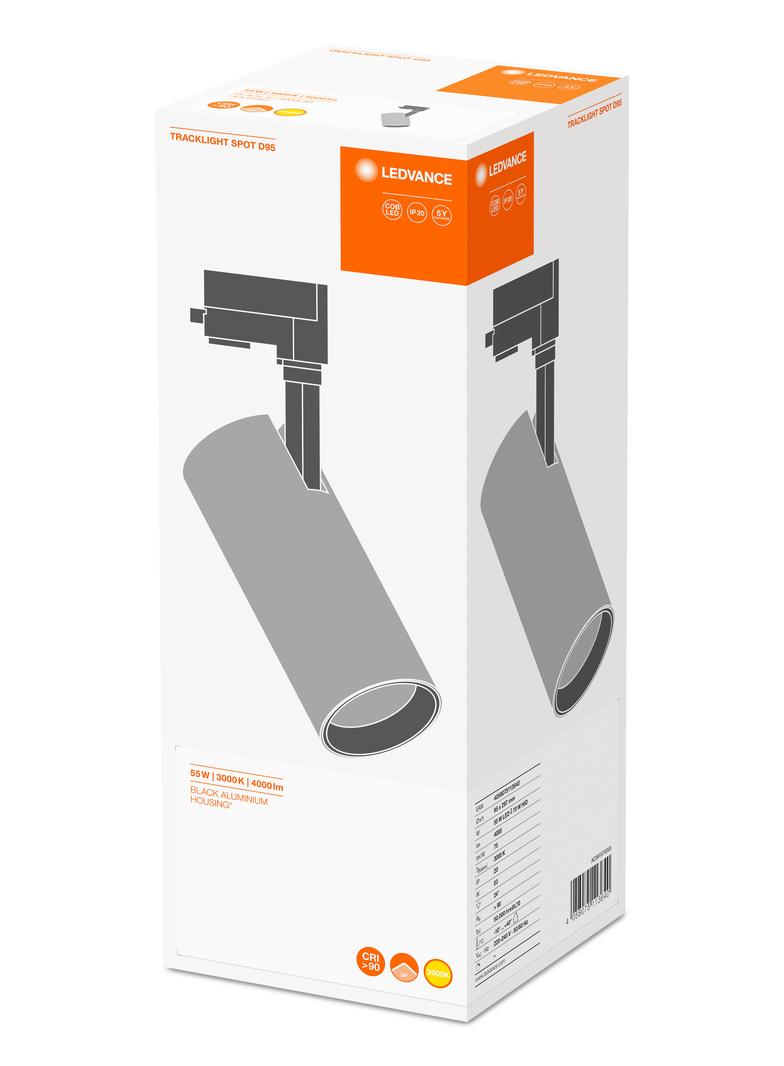 Szynowa oprawa TRACKLIGHT SPOT D95 55W 3000K 90RA NFL BK