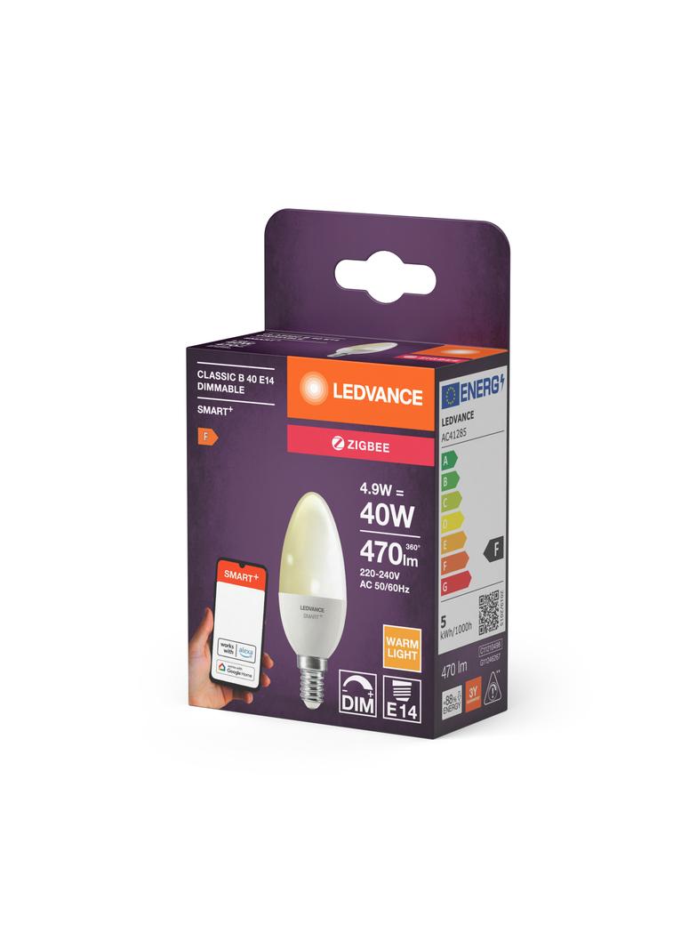 Lampa LED SMART+ ZB CL B Frosted DIM 40 yes 4,9W/ E14