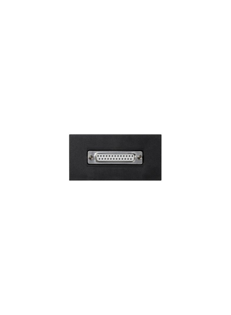 Simon Connect Płytka 90x45mm (2xK45) złącza LPT (D-Sub 25) + wkład aluminium K104A/8 K104A/14 KONTAKT