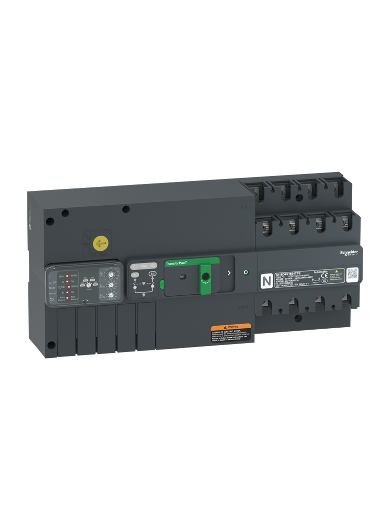 TransferPacT, przełączanie zasilania, bez komunikacji, 100A, 400V, 4P, rozmiar 160A