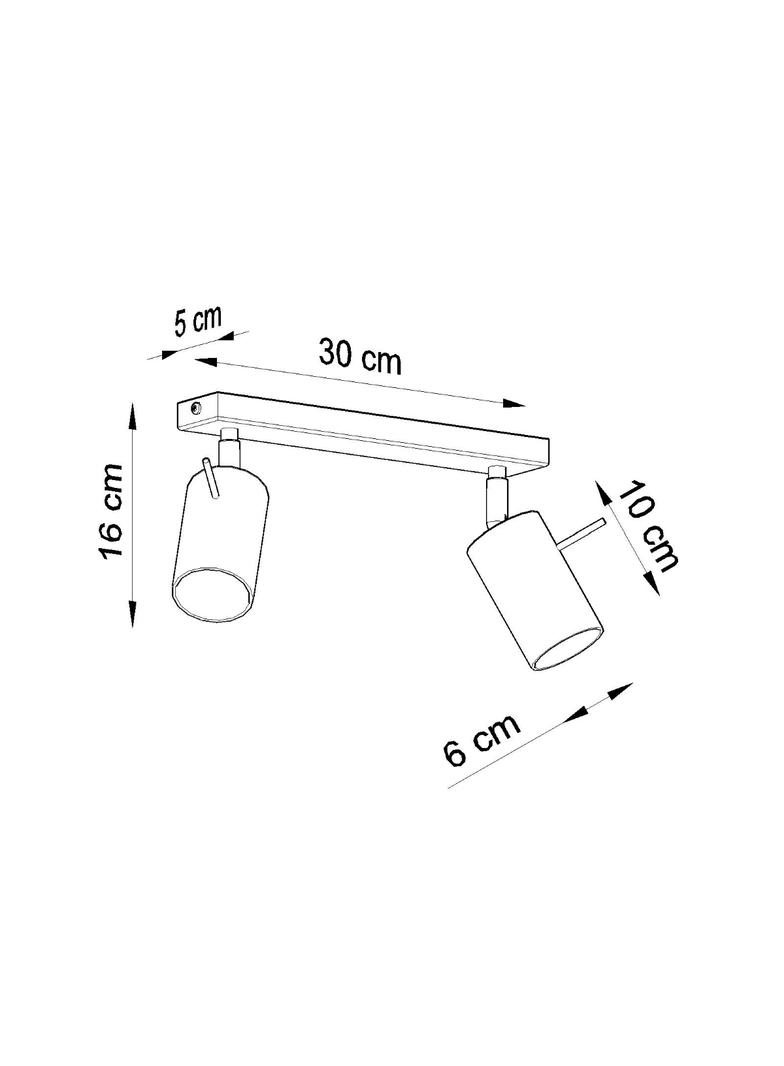Sollux Plafon RING 2 szary SL.0450