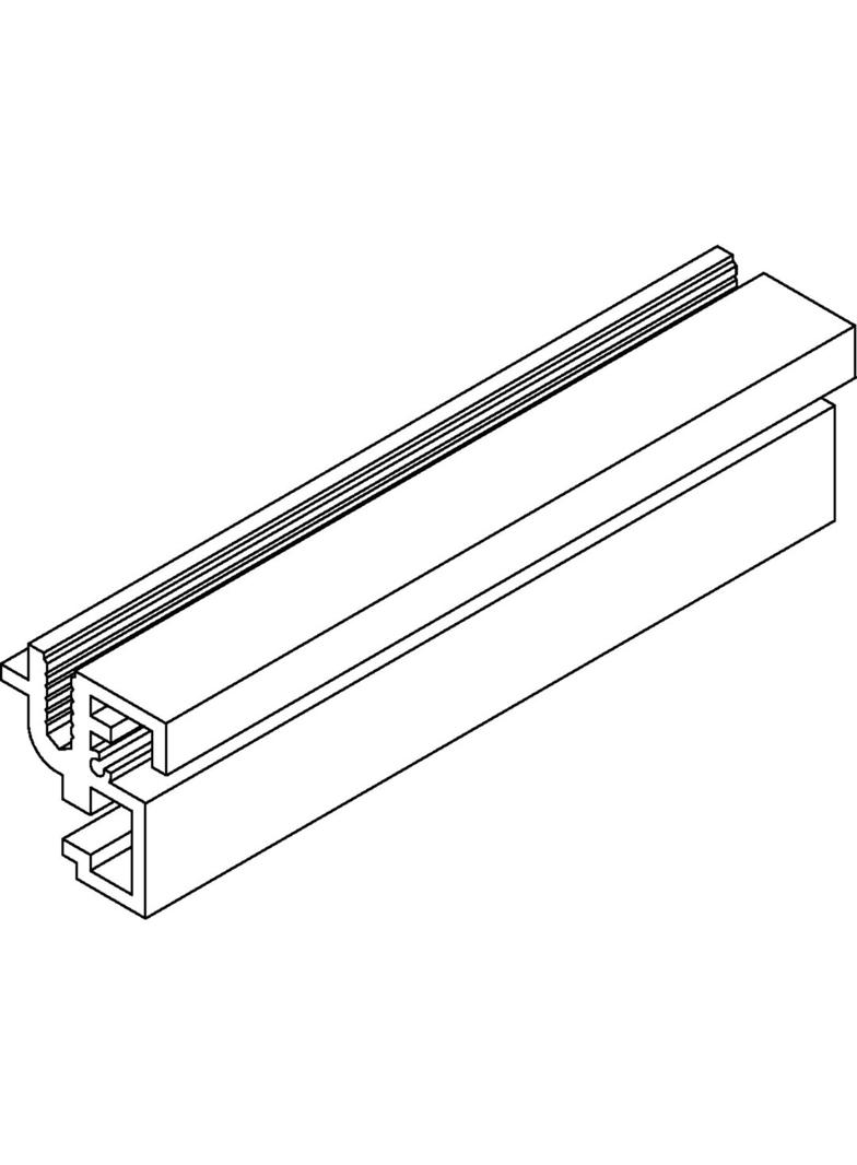 tehalit.AK Profil boczny dł. 100mm aluminium AKZSP0100 HAGER