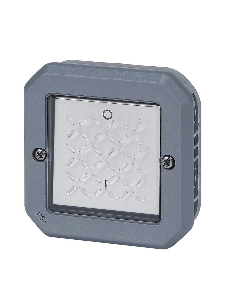 NOWE PLEXO - ŁĄCZNIK DWUBIEGUNOWY MECHANIZM 16 AX - 250 V SZARY 069527L LEGRAND