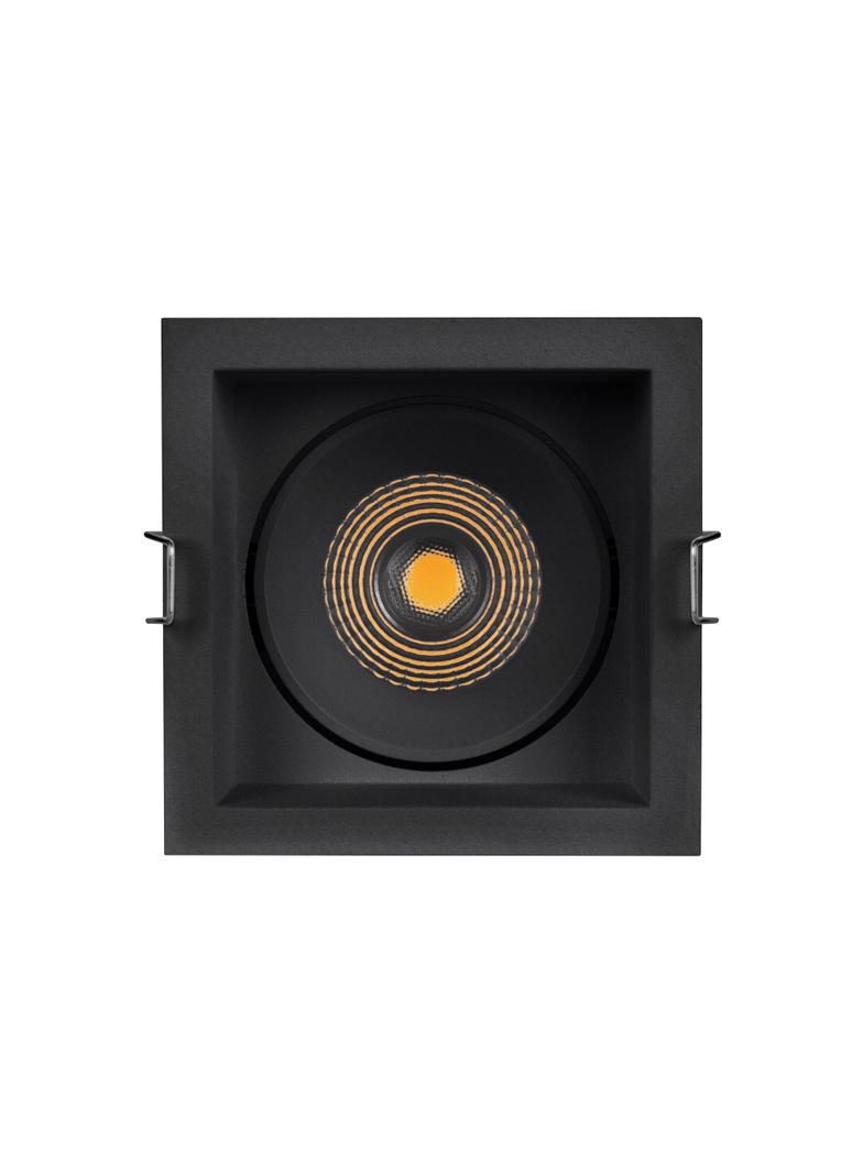 SP SQUARE DK ADJ 8W 3000K FL BK LEDV LEDVANCE