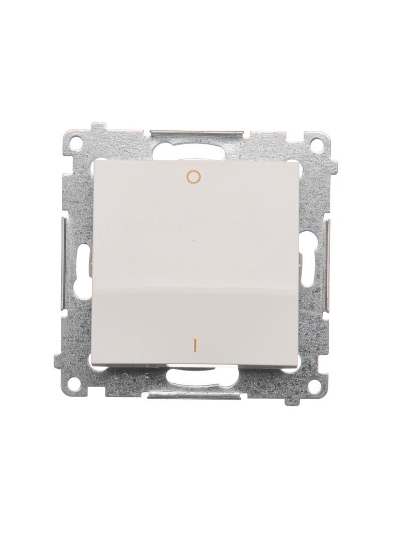 Simon 54 Łącznik dwubiegunowy 10A szybkozłączka biały