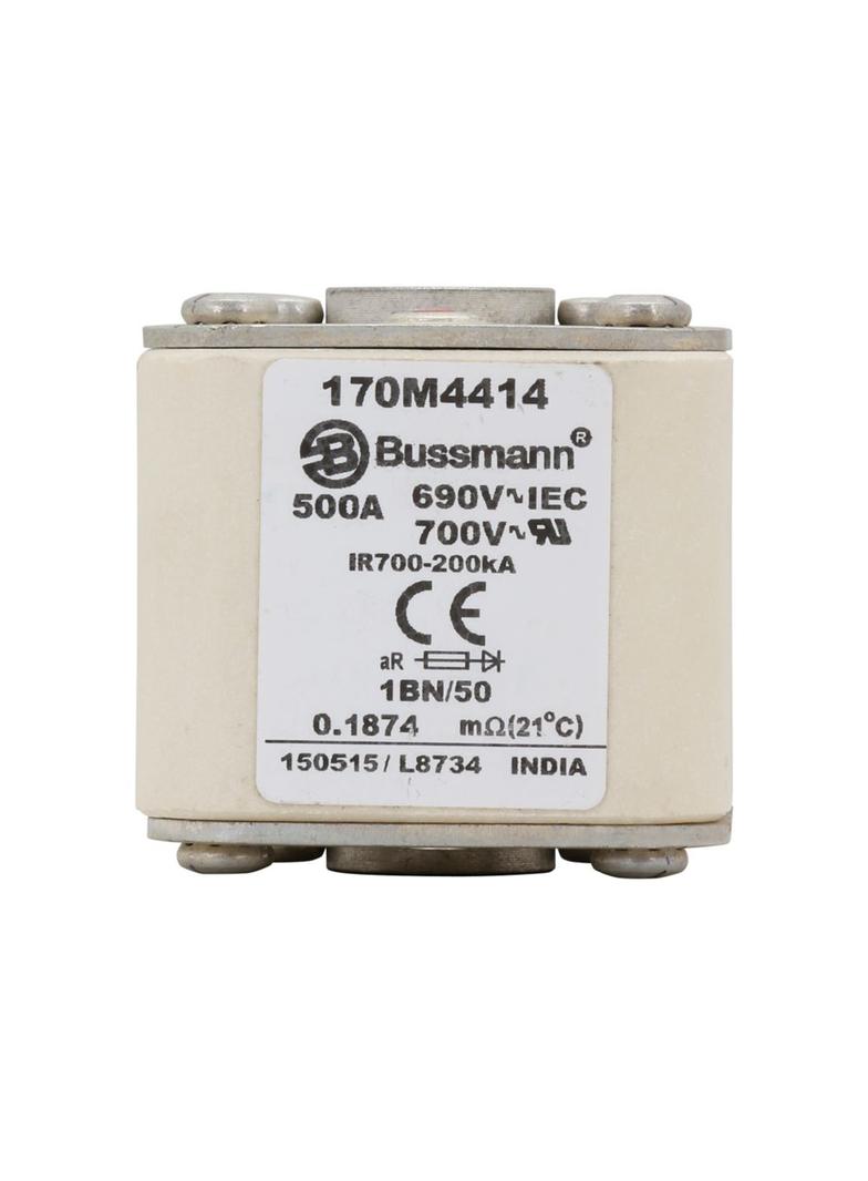 FUSE 500A 690V 1BN/50 AR UC Wkładka szybka 500A AC 690V rozmiar 1 53x69x51 mm aR IEC UL w 170M4414 E