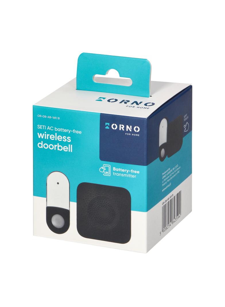 Dzwonek bezprzewodowy SETI AC sieciowy przycisk bezbateryjny learning system 32 dźwięki 150m