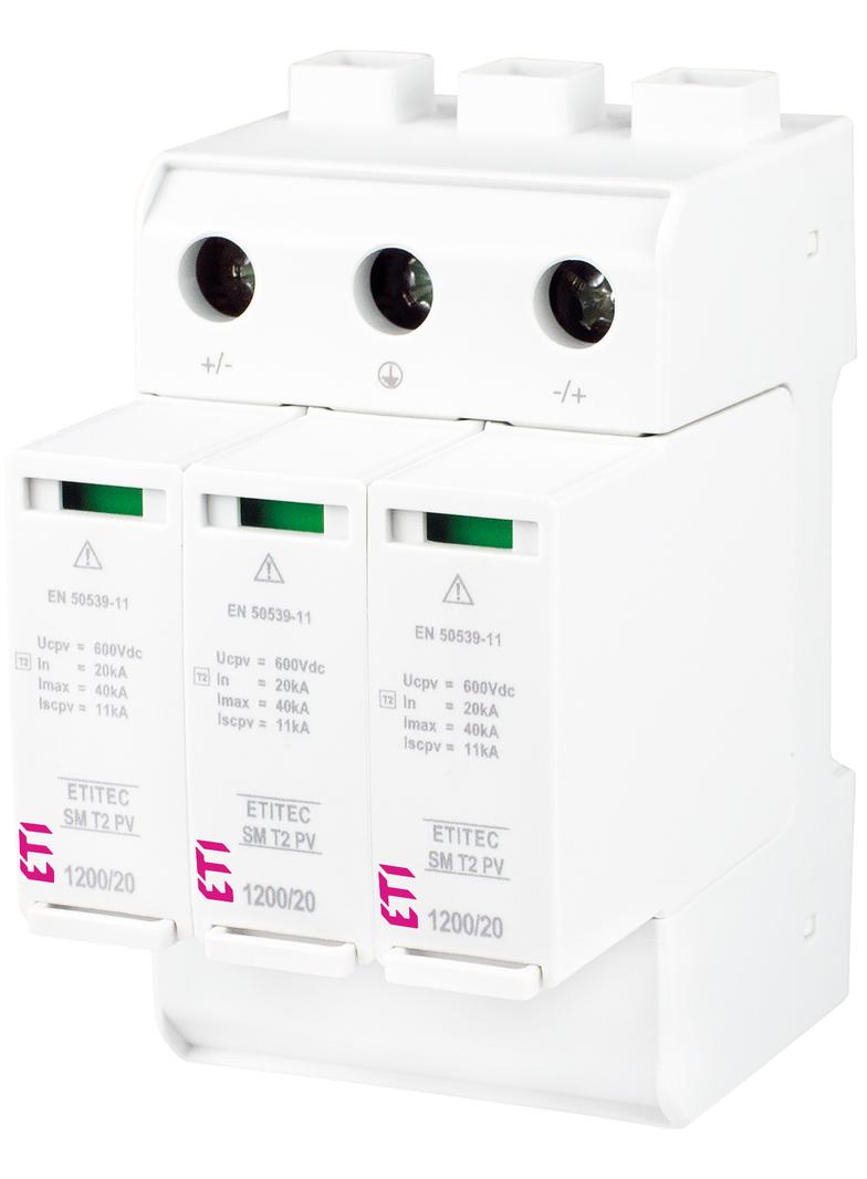 Ogranicznik przepięć T2 (C) - do systemów PV TEC SM T2 PV 1200/20 Y 002440634 ETI