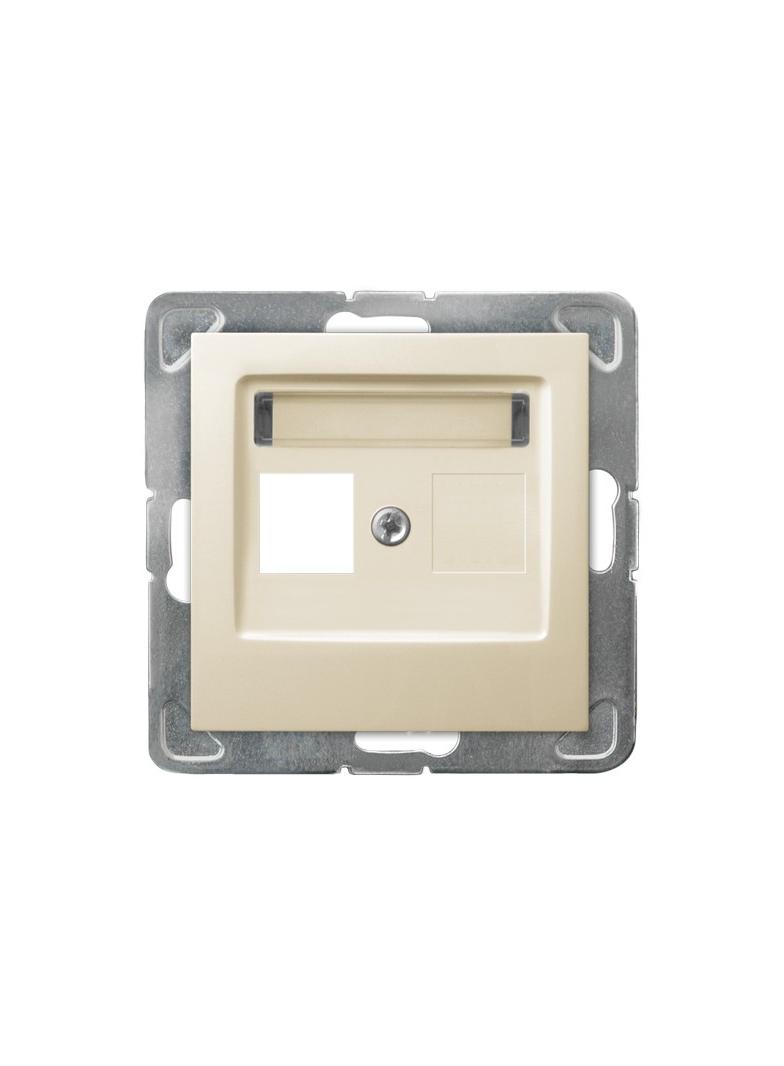 IMPRESJA Obudowa gniazda pojedynczego typu Keystone prosta kolor ecru GPK-1Y/p/27 OSPEL