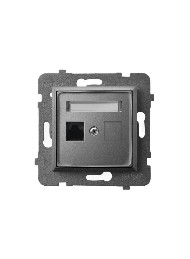 ARIA Gniazdo komputerowe pojedyncze, kat. 5e MMC - kolor szary mat