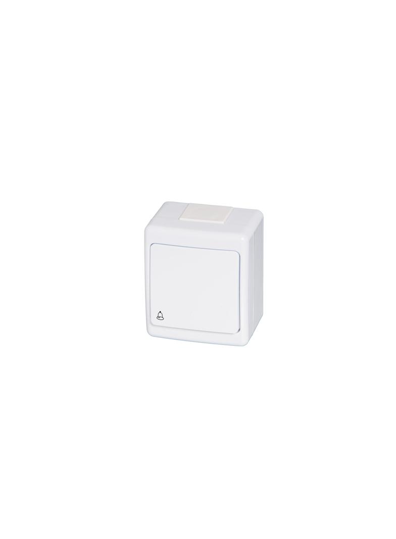 Wyłącznik BETA, pojedynczy, chwilowy-dzwonek, IP44, biały D.3110WD PAWBOL