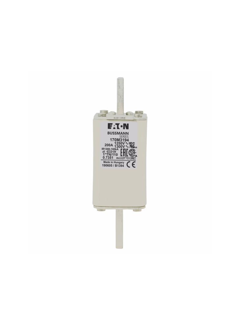 FUSE 200A 1250V 1*TN/110 AR CU Wkładka szybka 200A AC 1250V rozmiar 1 45x58x138 mm a 170M3194 EATON