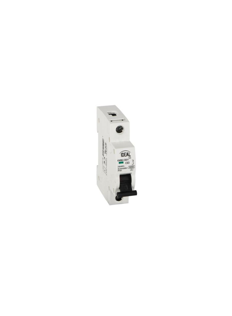 KMB6-C63/1 Wyłącznik nadprądowy IDEAL TS 1P KMB6-C63/1 6kA KANLUX
