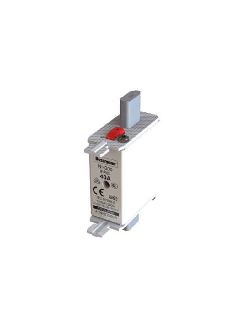 NH FUSE 40A 500V GG/GL SIZE 000 Wkładka NH000 40A 500V GL/GG podwójny wskaźnik 40NHG000B EATON