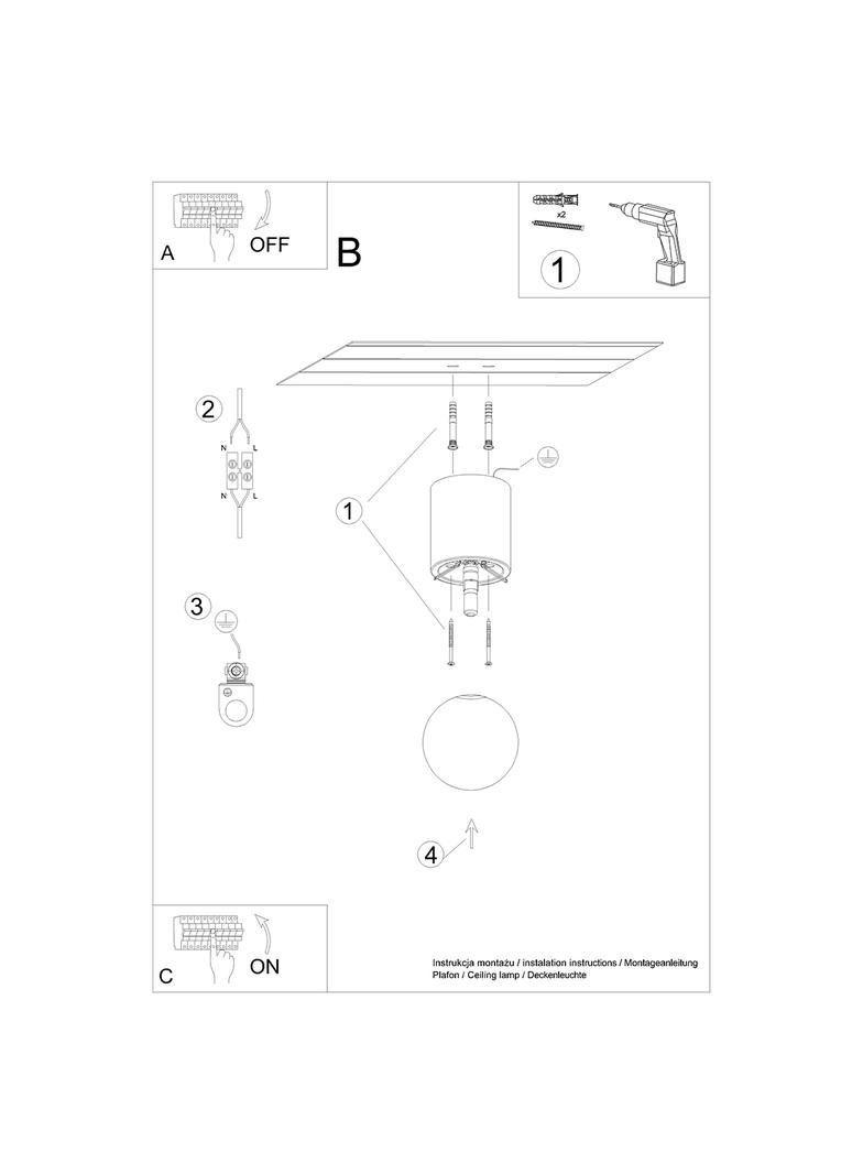 Sollux Plafon BOOMO 12 SL.1191