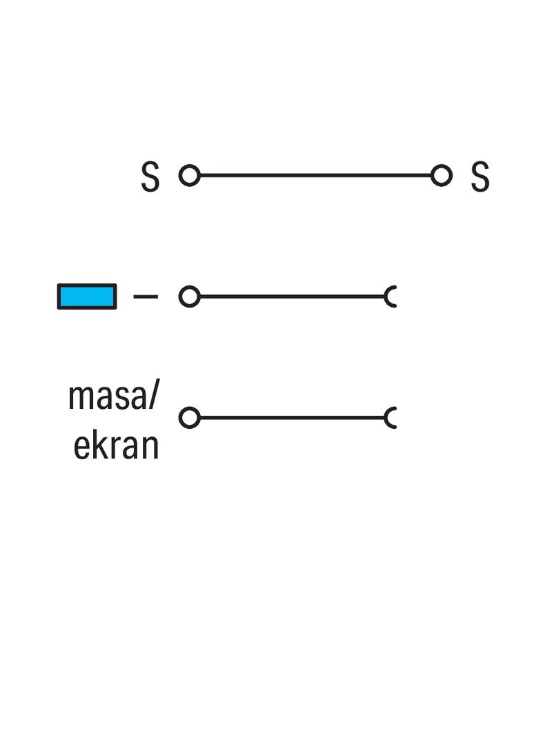 3-przewodowa złączka do elementów w. zasilająca pomarańczowa