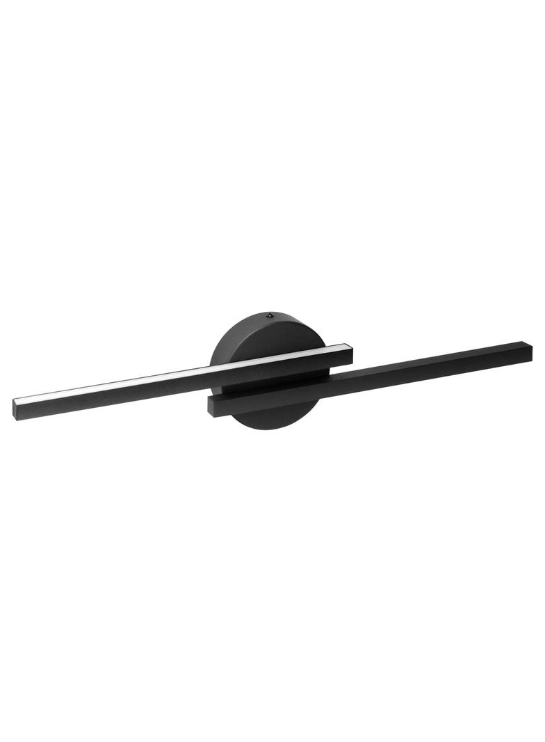 TEKANO LED 14W, lampa nad lustro, 1540lm, 4000K, IP44, dł. 55 cm, aluminium, czarna