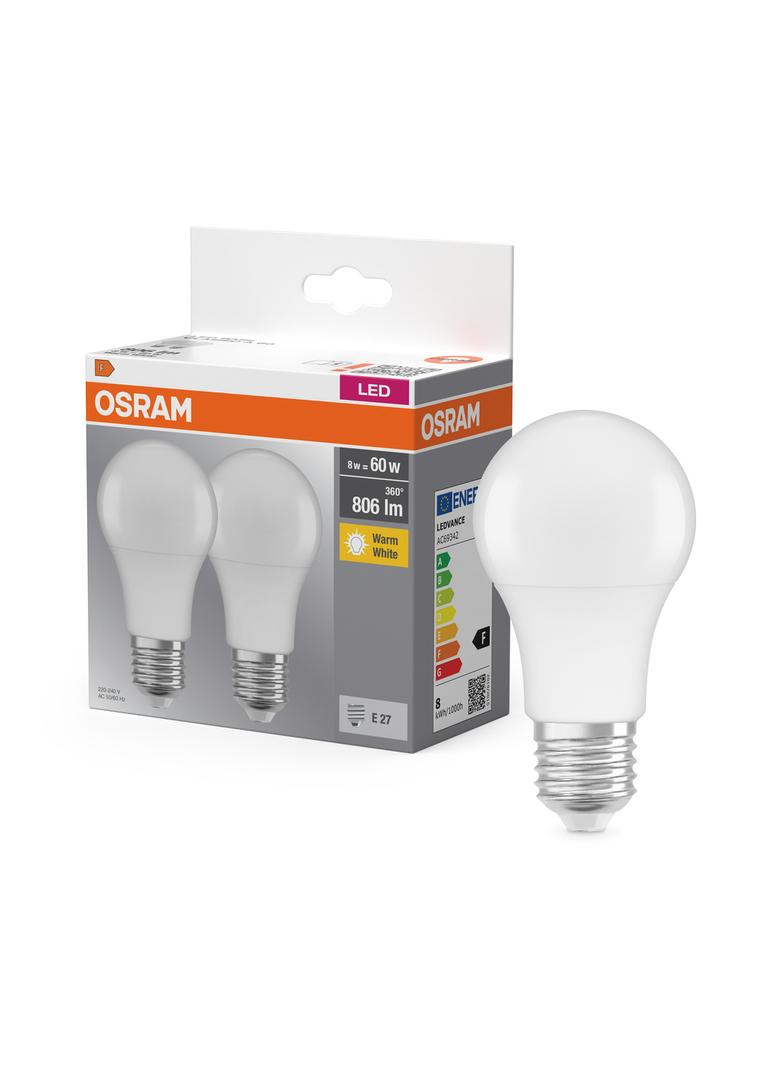 Lampa LED BASE Classic A60 8,5W/827 230V plastik E27 FS2 OSRAM