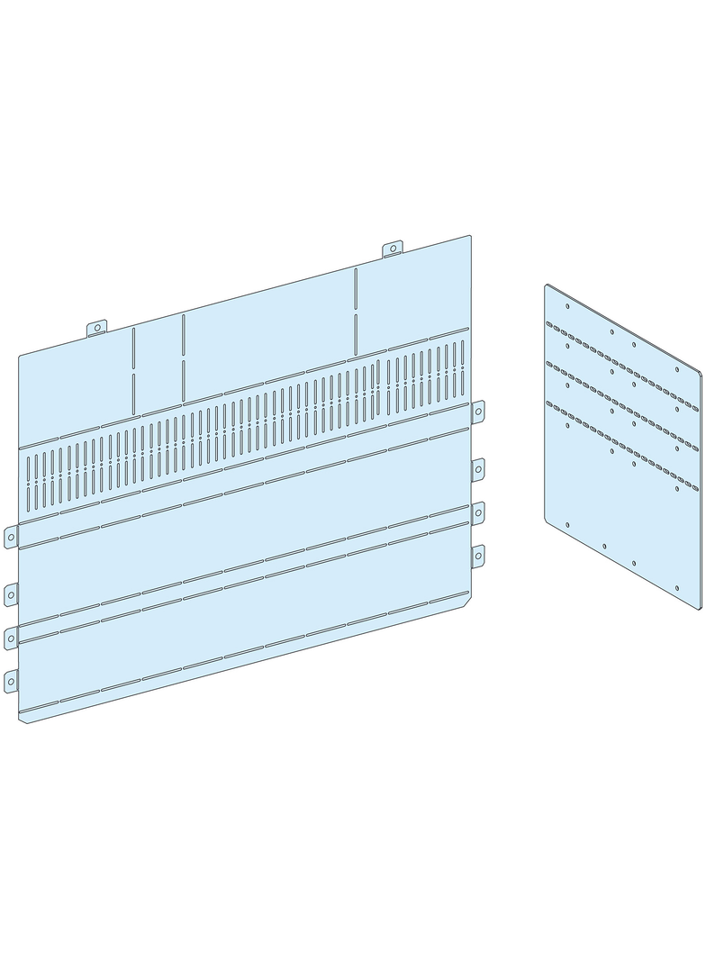 Rozdzielnice PrismaSet, osłona połączenia czołowego do mocowanego pionowo na stałe aparatu NS1600