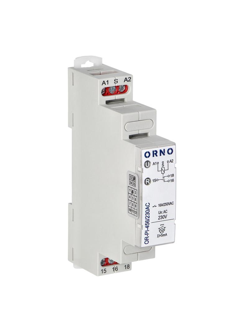 Przekaźnik instalacyjny bistabilny 230 VAC 16A OR-PI-456/230AC ORNO