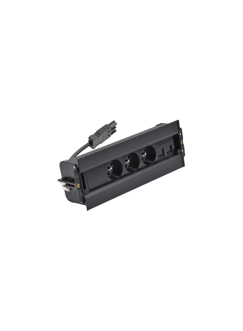 "Simon 480 TS48-610E300K0-44 Spinner 3 gn. typ E i płytka dla 2 złączy RJ45 keystone