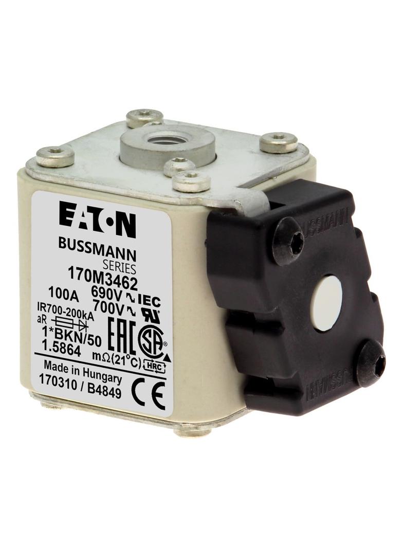 FUSE 100A 690V 1*BKN/50 AR UC Wkładka szybka 100A AC 690V rozmiar 1 45x59x51 mm aR, 170M3462 EATON