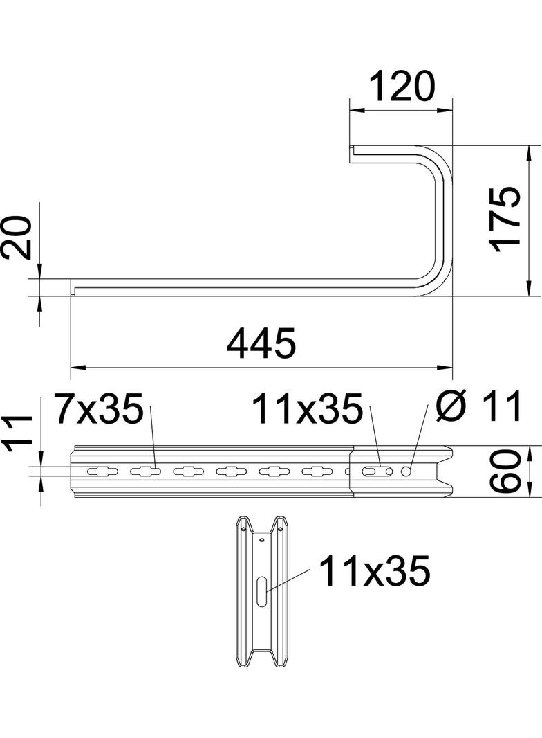 TPD/445, WSPORNIK ŚCIENNO-STROPOWY