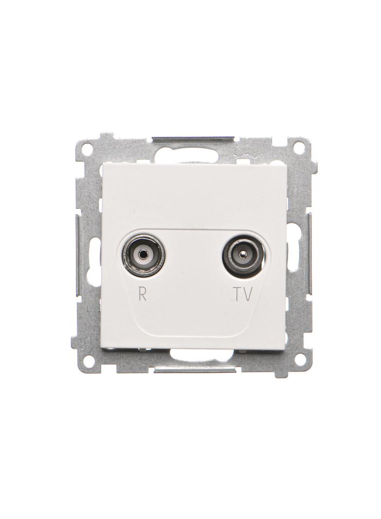 Simon 55 Gniazdo antenowe R-TV końcowe separowane 1x Wejście: 5÷862 MHz Biały mat