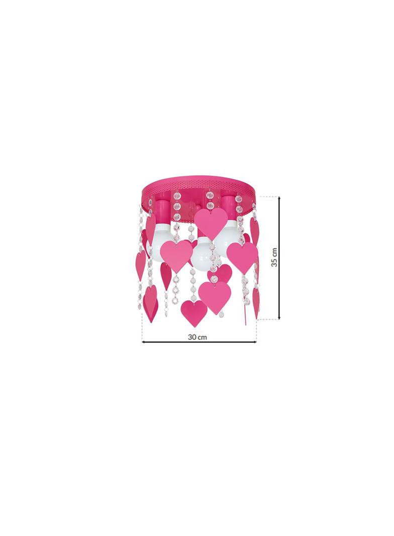 MILAGRO Lampa Sufitowa CORAZON PINK 3xE27