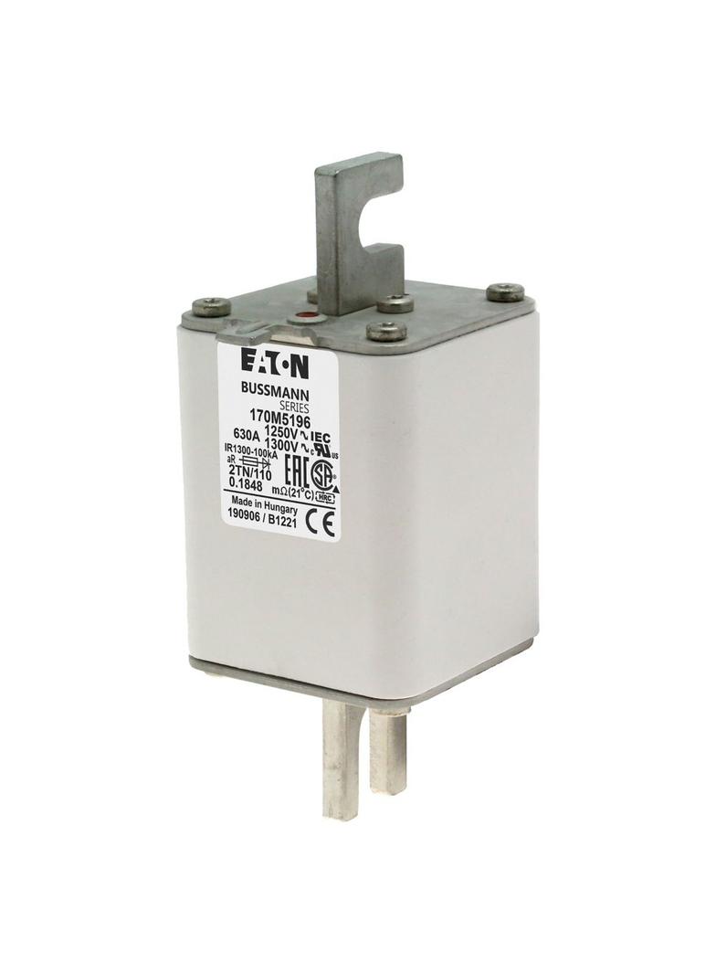 FUSE 630A 1250V 2TN/110 AR CU Wkładka szybka 630A AC 1250V rozmiar 2 61x75x138 mm aR DIN I 170M5196