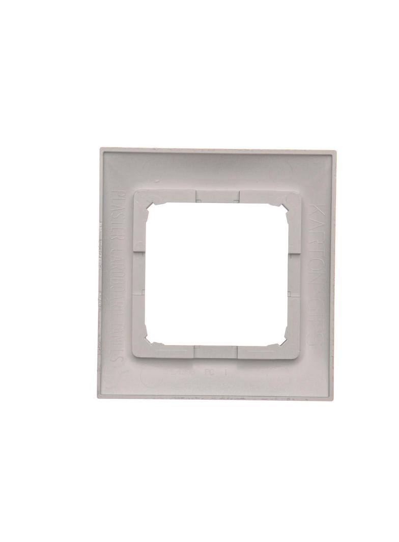 Simon 54 Premium Ramka 1-krotna PREMIUM do puszek karton-gips IP20 / IP44 srebrny mat DRK1/43 KONTAKT