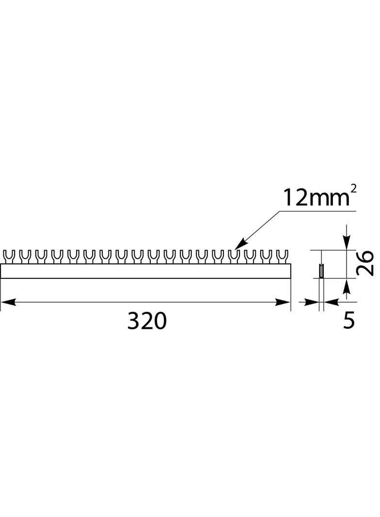 Szyna łączeniowa widełkowa 1P 18M S18 1F-12 45.308 OPATÓWEK